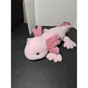 Charming AXOLOTL pink plush Stuffed Toy 26" super soft ADVENTURE PLANET lizard
